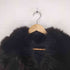 P.Rifal suede&fur 襟ファー スエードロングコート レディース