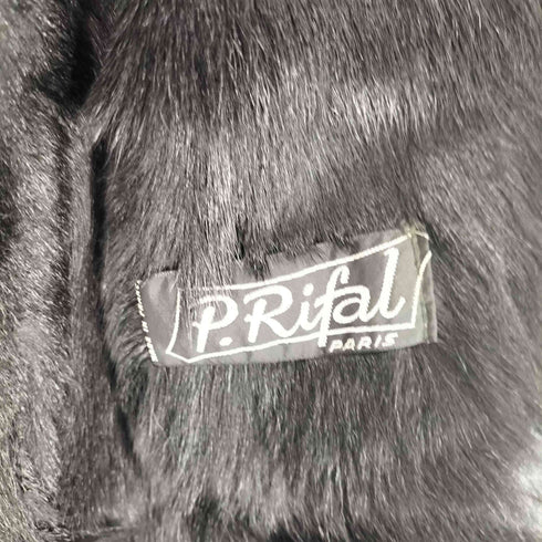 P.Rifal suede&fur 襟ファー スエードロングコート レディース