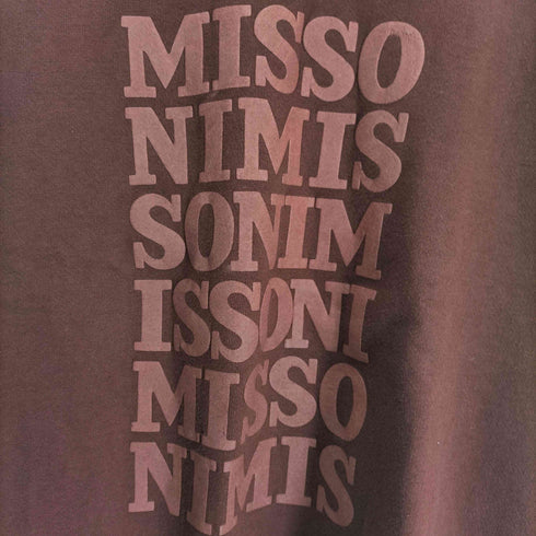 ミッソーニスポーツ MISSONI SPORTS MADE IN ITALY フロントプリントクルーネックスウェット メンズ M