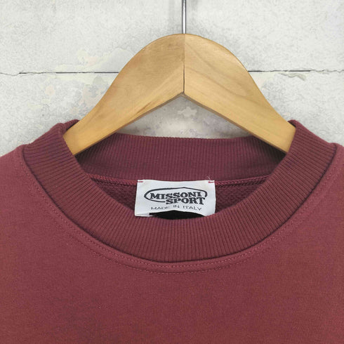 ミッソーニスポーツ MISSONI SPORTS MADE IN ITALY フロントプリントクルーネックスウェット メンズ M