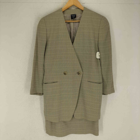Ville dazur ノーカラージャケット スカートセットアップ レディース