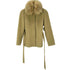 ビッキー VICKY ANGOLA&WOOL アンゴラ混 襟フォックスファー コート レディース JPN:1