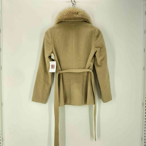 ビッキー VICKY ANGOLA&WOOL アンゴラ混 襟フォックスファー コート レディース JPN:1