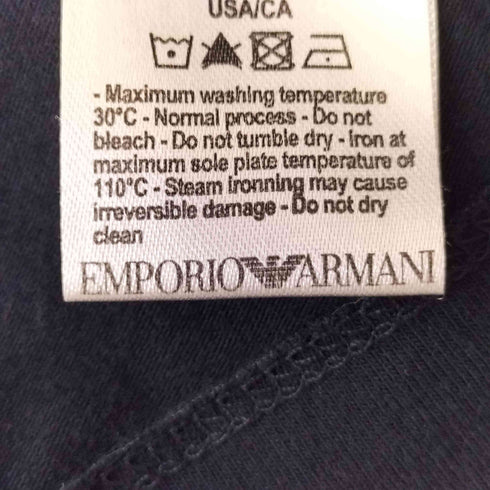 エンポリオアルマーニ EMPORIO ARMANI ロゴ クルーネック L/S TシャツXS メンズ import:XS