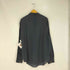 ジョルジオアルマーニ Giorgio Armani 80~90s イタリア製 白タグ LE COLLEZIONI コットン シアー ストライプ L/Sシャツ メンズ import:L