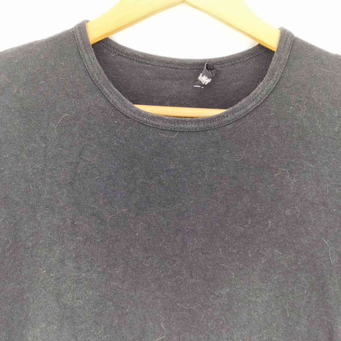 トリココムデギャルソン tricot COMME des GARCONS 98aw コットンリネン 裾切替 クルーネック半袖 Tシャツ レディース