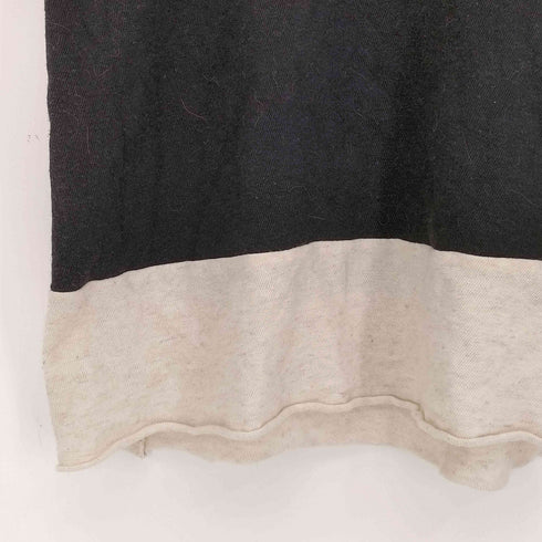 トリココムデギャルソン tricot COMME des GARCONS 98aw コットンリネン 裾切替 クルーネック半袖 Tシャツ レディース