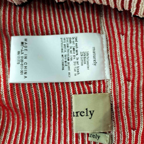 マチュアリー maturely 26SS プレーティング ワンショルダー ベスト レディース