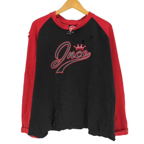 JNCO 00s ロゴ刺繍 ラグラン スウェット メンズ import:L