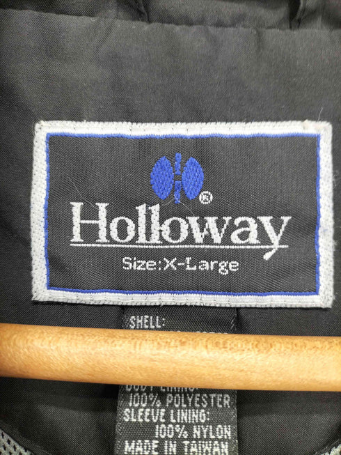 ホロウェイ HOLLOWAY チームロゴ刺繍ハーフジップナイロンジャケット メンズ XL