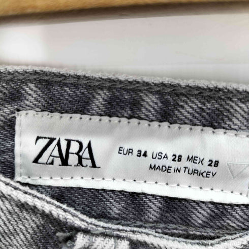 ザラ ZARA 切りっぱなし フレアデニムパンツ メンズ UK:34-35