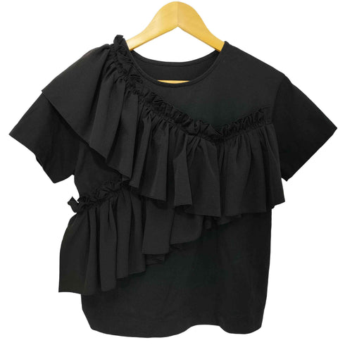 レイビームス Ray BEAMS 24SS アシンメトリー ギャザー フリル Tシャツ レディース