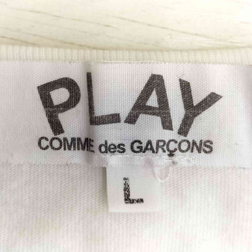 プレイコムデギャルソン PLAY COMME des GARCONS ×TARO OKAMOTO 総柄 クルーネック 半袖 Tシャツ メンズ JPN:L