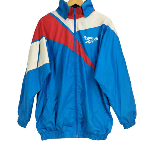 リーボック Reebok 90S 2WAY ロゴプリント ナイロンジャケット メンズ import:M