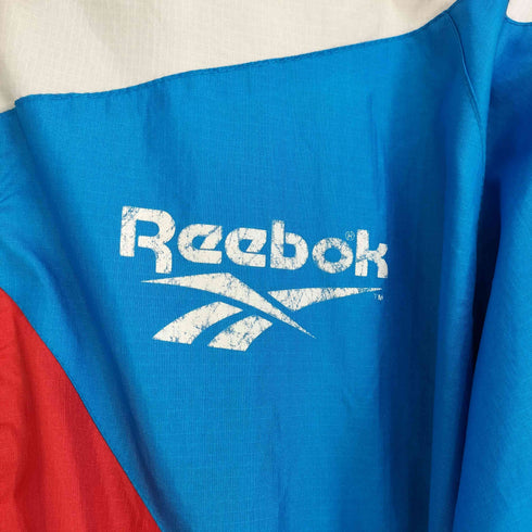 リーボック Reebok 90S 2WAY ロゴプリント ナイロンジャケット メンズ import:M