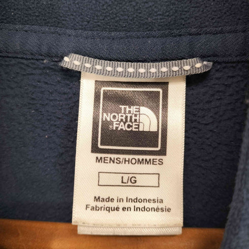ザノースフェイス THE NORTH FACE ロゴ刺繍ハーフジップフリース メンズ L