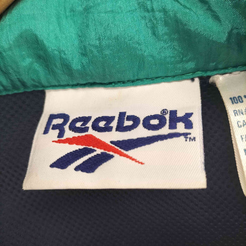 リーボック Reebok ロゴ刺繍ナイロンジャケット メンズ L