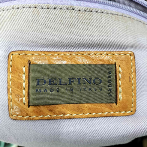 DELFINO イタリア製 レザー ハンドバッグ メンズ