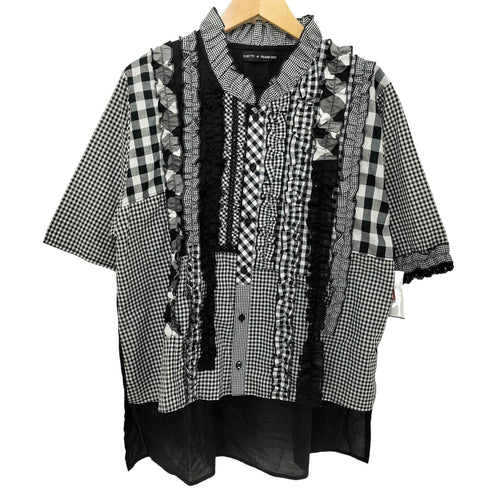 ビームスボーイ BEAMS BOY 26SS 別注 ギンガム フリル シャツ レディース JPN:36