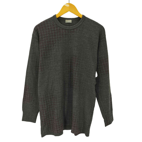 コムデギャルソンオム COMME des GARCONS HOMME 90S 99SS 銀タグ 田中オム AD1998 シャドー チェック パターン ウール アクリル 混紡 ニット セーター archive アーカイブ メンズ