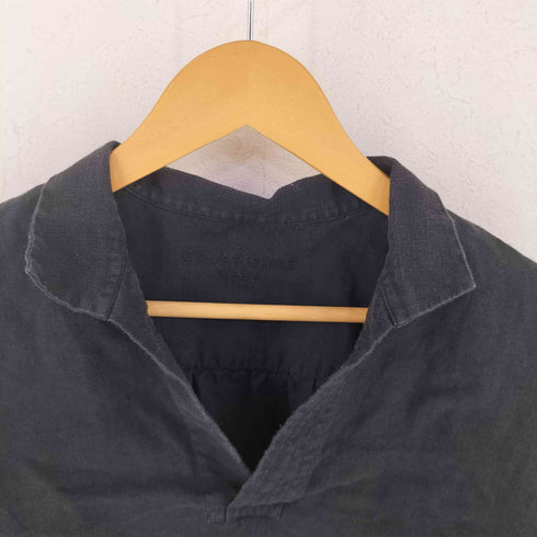 {[BOURRIENNE リネン プルオーバーシャツ メンズ JPN:M