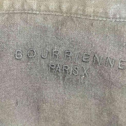 {[BOURRIENNE リネン プルオーバーシャツ メンズ JPN:M