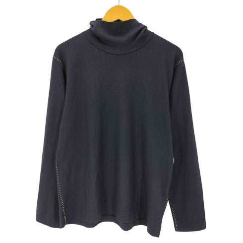 ワイズ Ys 00S 09AW laine wool ステッチ ライン ハイネック ウール ニット セーター メンズ JPN:2