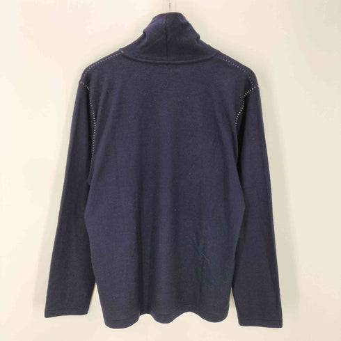 ワイズ Ys 00S 09AW laine wool ステッチ ライン ハイネック ウール ニット セーター メンズ JPN:2