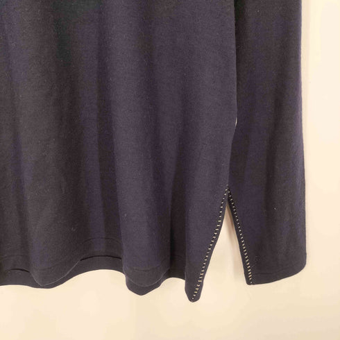 ワイズ Ys 00S 09AW laine wool ステッチ ライン ハイネック ウール ニット セーター メンズ JPN:2