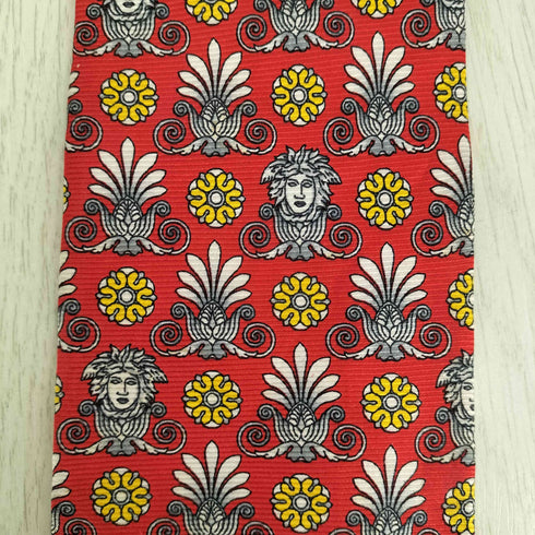 ジャンニヴェルサーチ GIANNI VERSACE シルク100 総柄 メデューサロゴ ネクタイ メンズ