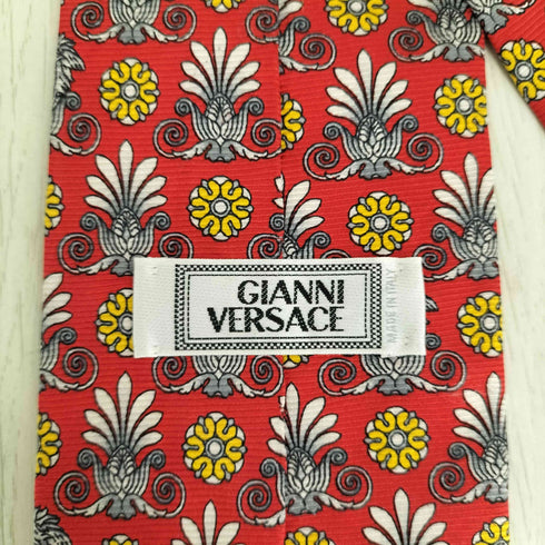ジャンニヴェルサーチ GIANNI VERSACE シルク100 総柄 メデューサロゴ ネクタイ メンズ
