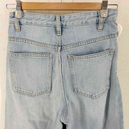 ザラ ZARA ダメージ加工 バギーデニムパンツ レディース 32
