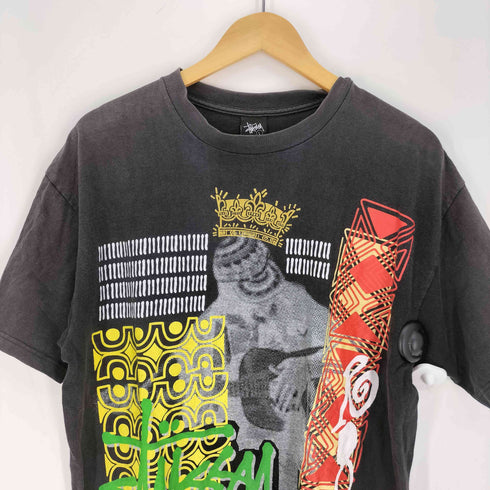 ステューシー Stussy 00S メキシコ製 Roots グラフィックプリント S/S クルーネック Tシャツ Y2K メンズ import:L