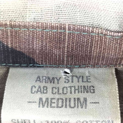 CAB CLOTHING カモ柄 SCOVILLジップ リップストップ アノラックパーカー メンズ import:M