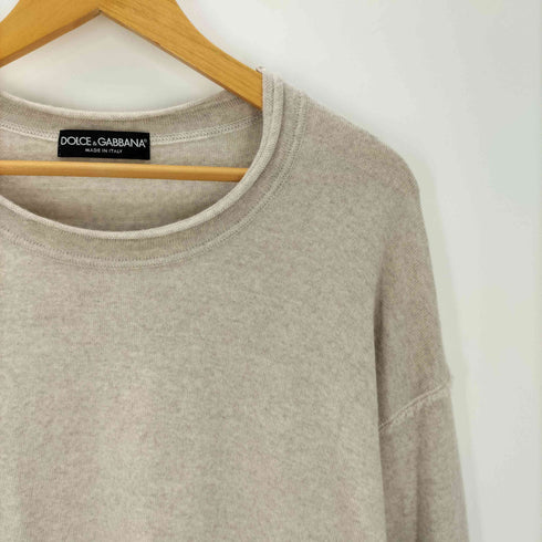 ドルチェアンドガッバーナ DOLCE&GABBANA 00S MADE IN ITALY イタリア製 インサイドアウト バージン ウール ニット セーター メンズ