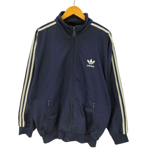 アディダス adidas 90S 万国旗タグ トレフォイルロゴ アーム 3ストライプ トラック ジャケット ジャージ メンズ F186