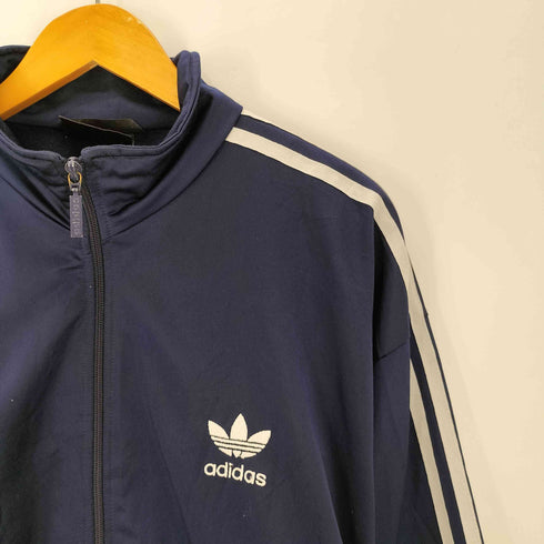 アディダス adidas 90S 万国旗タグ トレフォイルロゴ アーム 3ストライプ トラック ジャケット ジャージ メンズ F186