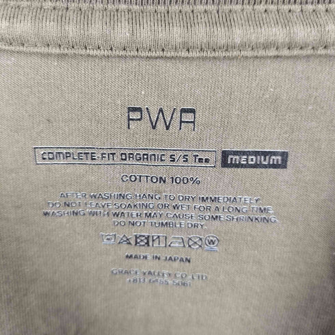 プア PWA コットンクルーネックTシャツ メンズ