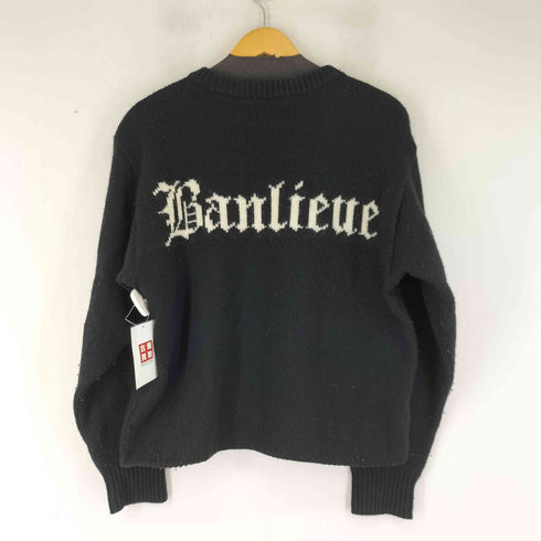 Black Weirdos Jacquard Letter Sweater メンズ JPN:L