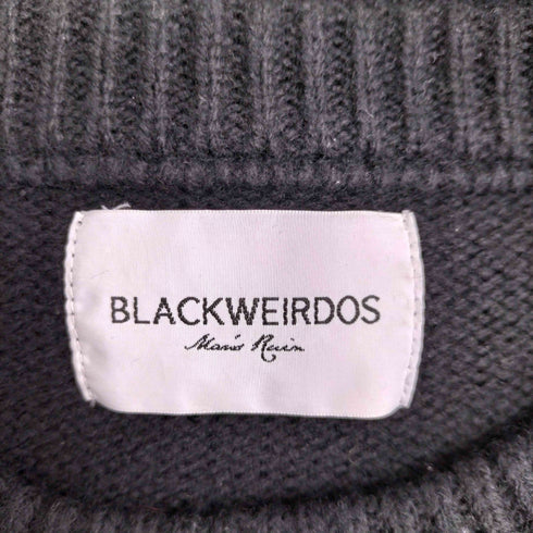 Black Weirdos Jacquard Letter Sweater メンズ JPN:L