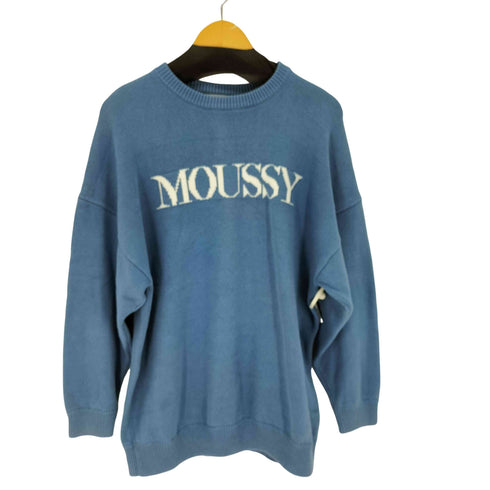 マウジー moussy MOUSSY LOGO KNIT / マウジーロゴニット レディース FREE