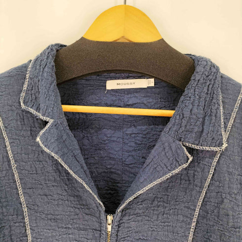 マウジー moussy BICOLOR LINE ZIP ブラウス レディース FREE