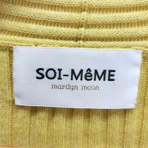 SOI-MeME シルクカシミヤ混 ニットロングニットカーディガン レディース