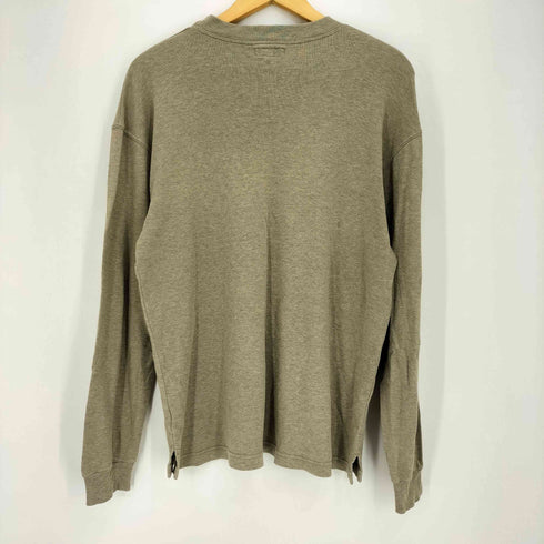 アルマーニコレツィオーニ ARMANI COLLEZIONI 80s~90s 白タグ イタリア製 フロント刺繍 クルーネック L/S Tシャツ メンズ import:M