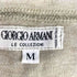 アルマーニコレツィオーニ ARMANI COLLEZIONI 80s~90s 白タグ イタリア製 フロント刺繍 クルーネック L/S Tシャツ メンズ import:M