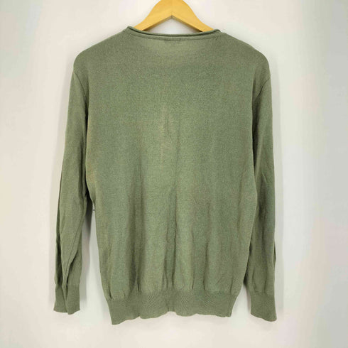 ジョルジオアルマーニ Giorgio Armani 90s 黒タグ イタリア製 ライトオンス クルーネック ニット メンズ EUR:48