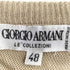 ジョルジオアルマーニ Giorgio Armani 80s~90s 白タグ イタリア製 ビスコース クルーネックニット サマーニット メンズ EUR:48