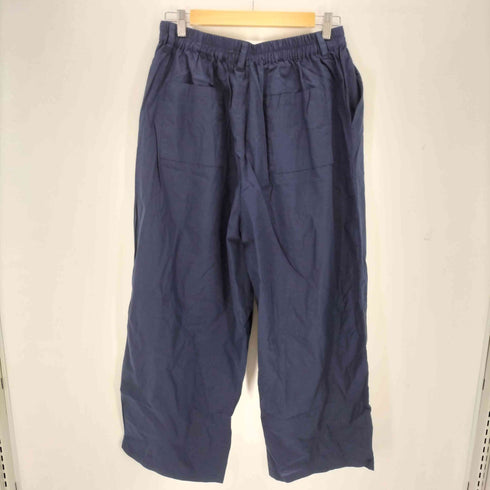 ノアールレーベル nOrLABEL 綿麻混冷感バレルレッグパンツ レディース 2
