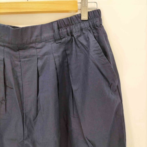 ノアールレーベル nOrLABEL 綿麻混冷感バレルレッグパンツ レディース 2
