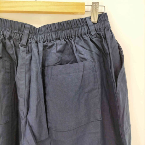 ノアールレーベル nOrLABEL 綿麻混冷感バレルレッグパンツ レディース 2